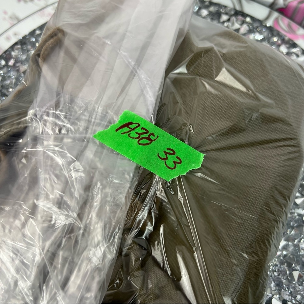 Effetti Moda coat zip up brown green Olive Bomber Jacket pockets cargo - Picture 10 of 10